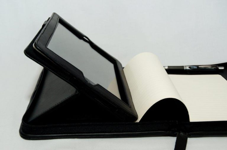 iPad & Notebook Holder E. Baronos Leather Manufacturers